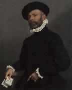 Portrait of a Man holding a Letter Giovanni Battista Moroni
